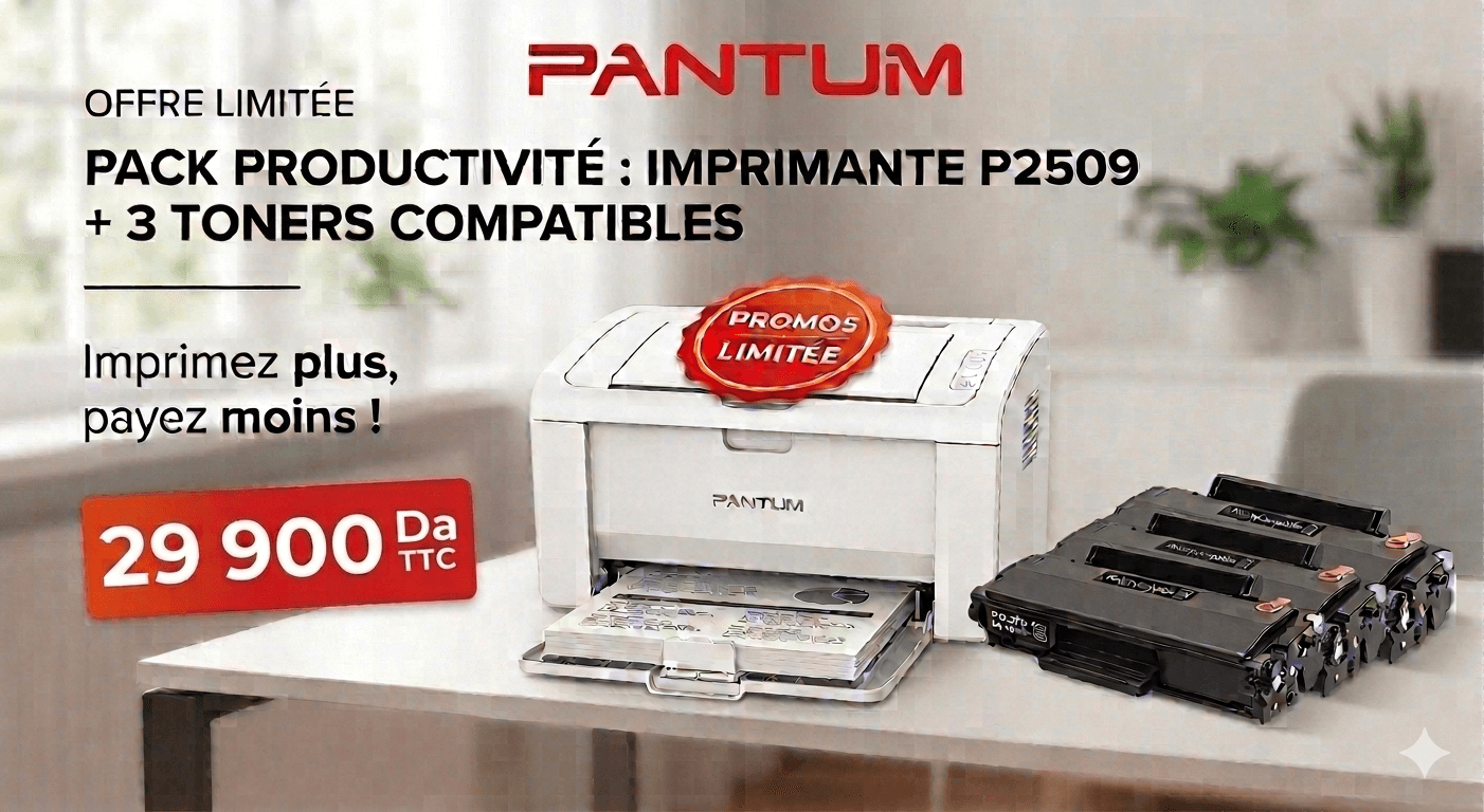 Votre Pack Pantum P2509 + 3 Toners compatibles PD-219